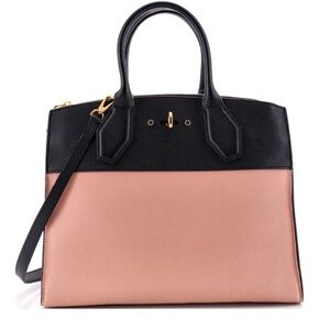 Louis Vuitton City Steamer Handbag Leather MM